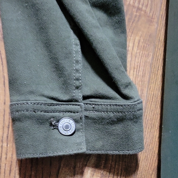 Chico's Dark Green Utility Jacket - Picture 5 of 8